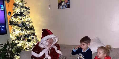 Home visit from Mrs Christmas's storytime