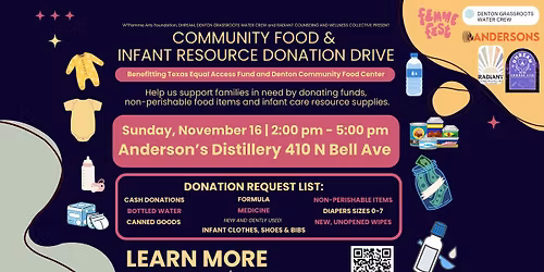Community Food & Infant Resource Donation Drive