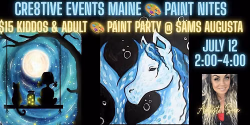 Kiddos & Adults Paint Party @ Sam\u2019s Italian AUGUSTA
