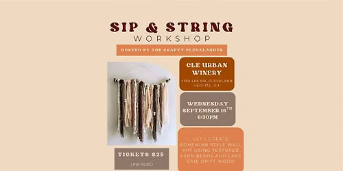 Sip & String | Boho Wall Art Workshop