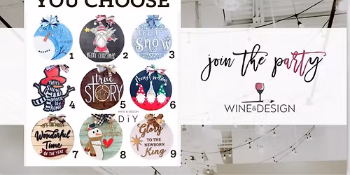 You Choose Christmas 22" Door Hanger Event! | Wine & Design
