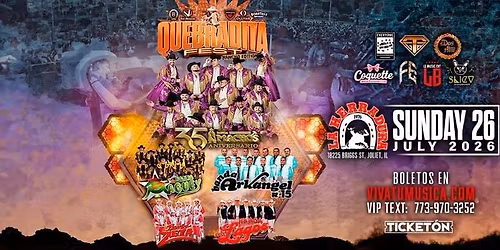QUEBRADITA FEST - BANDA MACHOS, BANDA ARKANGEL R-15 & MAS