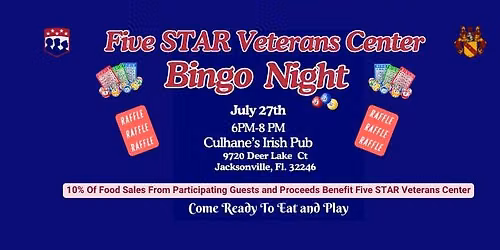 Five STAR Veterans Center-Bingo Night