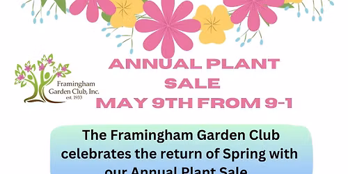 Framingham Garden Club Plant Sale