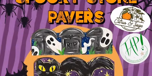 DIY Spooky Stone Garden Pavers \ud83d\udc7b