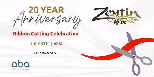 Zeytin Turkish Restaurant 20 Year Anniversary Ribbon Cutting Celebration