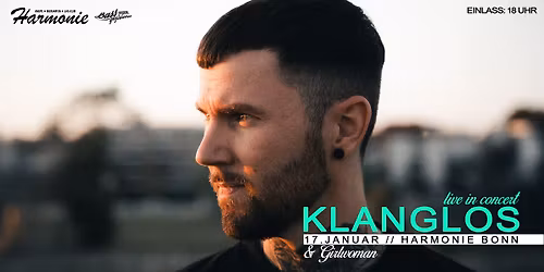 Klanglos live concert @ Harmonie Bonn