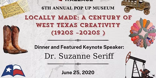 6th Annual Pop-Up Museum Dinner Featuring Dr. Suzanne Seriff