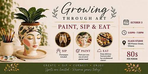Growing through Art: Paint, Sip & Eat