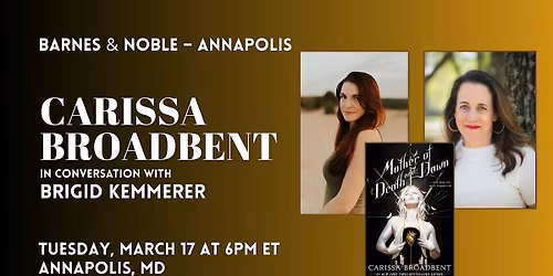 Carissa Broadbent celebrates MOTHER OF DEATH AND DAWN at B&N-Annapolis!