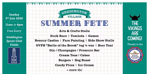 Geddington Summer Fete 2026