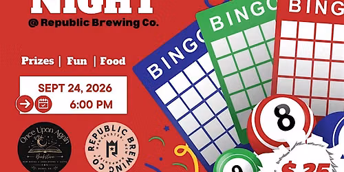 Bookish Bingo at Republic Brewing Co.