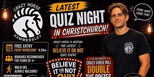 Latest Quiz night in Christchurch