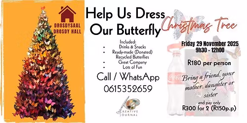 Help us Dress our Butterfly Christmas Tree