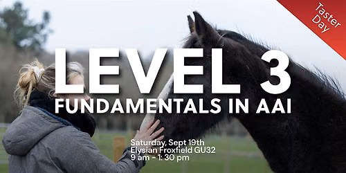 Fundamentals in Animal Assisted Interventions - Level 3 Taster Day