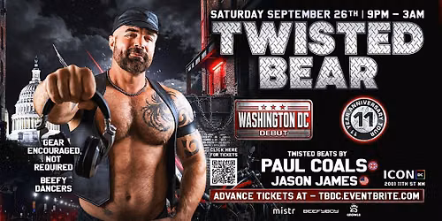 TWISTED BEAR Washington, D.C. Debut