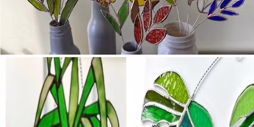 Full Day Stained Glass House Plant \/ Botanical themed Workshop
