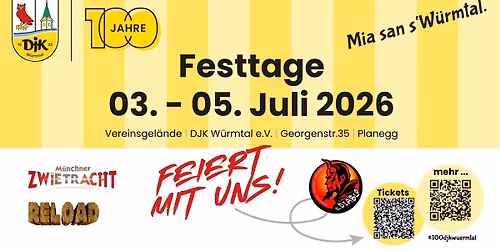 100 Jahre DJK W\u00fcrmtal - Gro\u00dfes Festwochenende