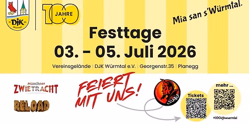 100 Jahre DJK W\u00fcrmtal - Gro\u00dfes Festwochenende