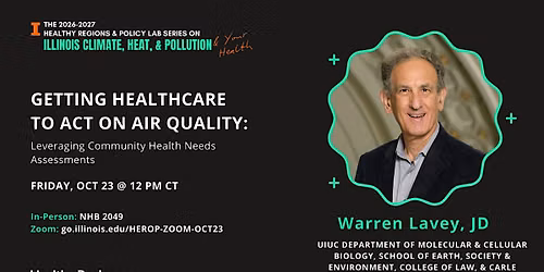 Speaker Series\u2014Getting Healthcare to Act on Air Quality