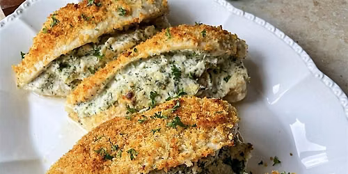 Italian Stuffed Chicken Breasts with Summer Greens