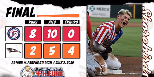 Fredericksburg Nationals vs. Delmarva Shorebirds