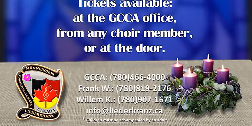 German Male Choir Liederkranz 2025 Advent Concert