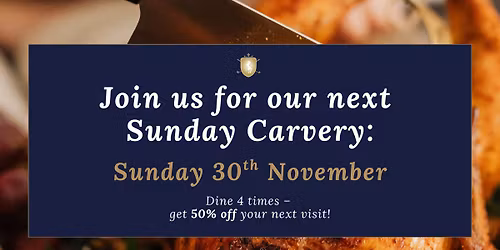 Monthly Sunday Carvery