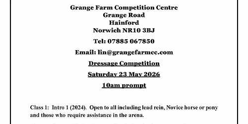Dressage at the Grange
