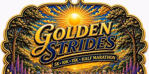 Golden Strides 5k, 10k, 15k, Half Marathon