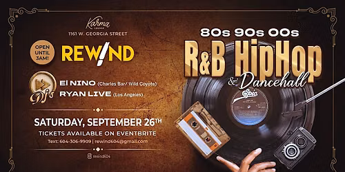 Rewind Party  @ Karma Lounge!!! (September Edition)
