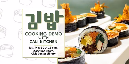 REGISTER for Cooking Demo with Cali Kitchen