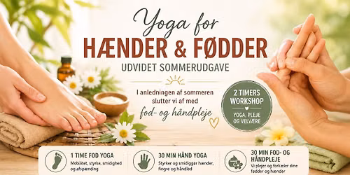 YOGA FOR H\u00c6NDER OG F\u00d8DDER - INKL FOD- OG H\u00c5NDPLEJE