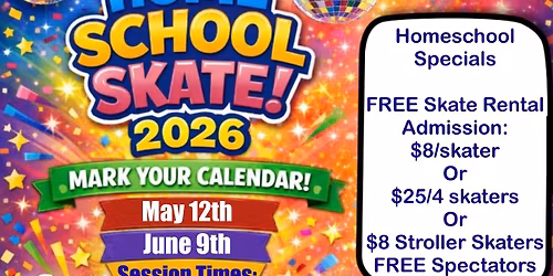 Homeschool Skate (June 9)