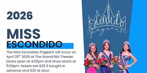 Miss Escondido Pageant 2026