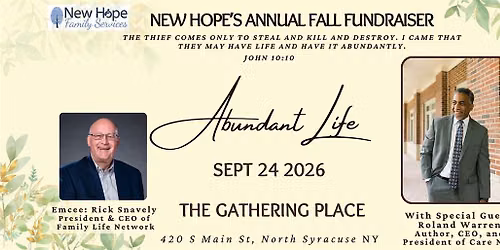 New Hope's Annual Fall Fundraiser