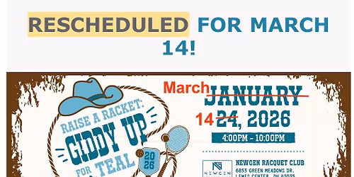 Raise A Racket:Giddy Up for Teal