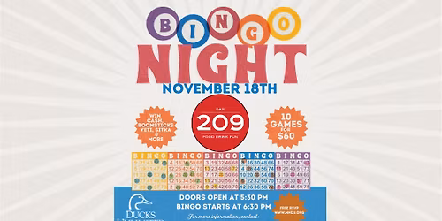 BAR 209 presents Ducks Unlimited Bingo Night