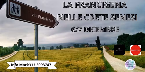 \ud83e\udd7e6-7 DICEMBRE \ud83c\udf84LA FRANCIGENA NELLE CRETE SENESI