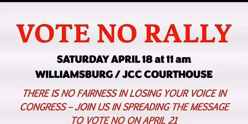 VOTE NO RALLY