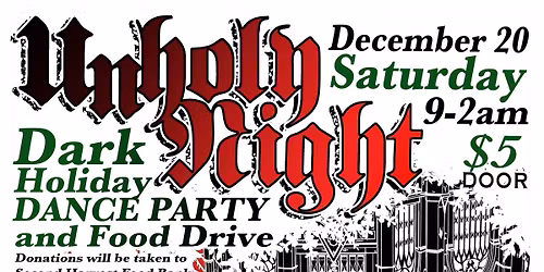 Fayetteville Goth Night presents: Unholy Night