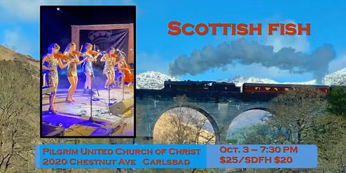 Celtic fiddle quintet Scottish Fish