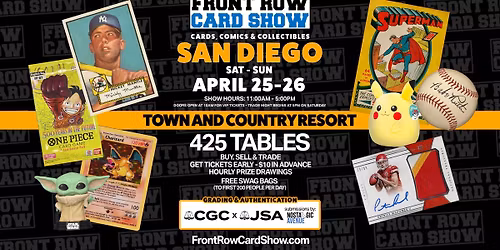 San Diego Front Row card show - Cards, Comics & collectibles