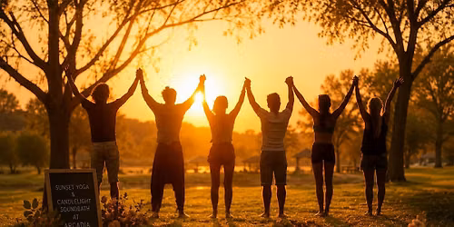 Sunset Yoga + Candlelight Soundbath Social