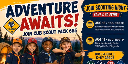 Join Scouts Night (Aug 18)