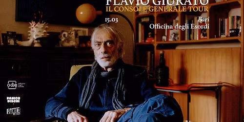 FLAVIO GIURATO Il console generale Tour 2026 | BARI