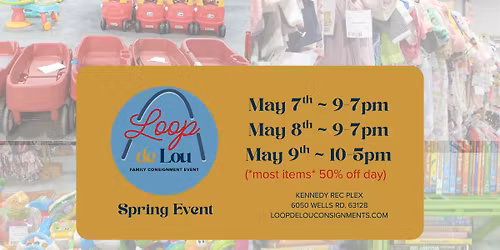 New Massive STL Family Resale Event | Loop De Lou: May 7th-9th