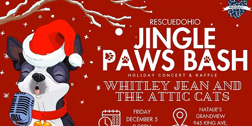 RescuedOhio Jingle Paws Bash with Whitley Jean