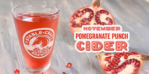 November Cider: Pomegranate Punch Cider
