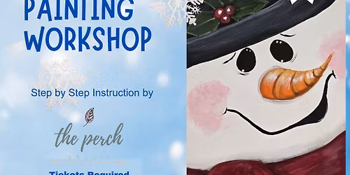 Jolly Snowman On Canvas Painting Workshop